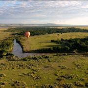 Picture Of Hot Air Balloon In Background